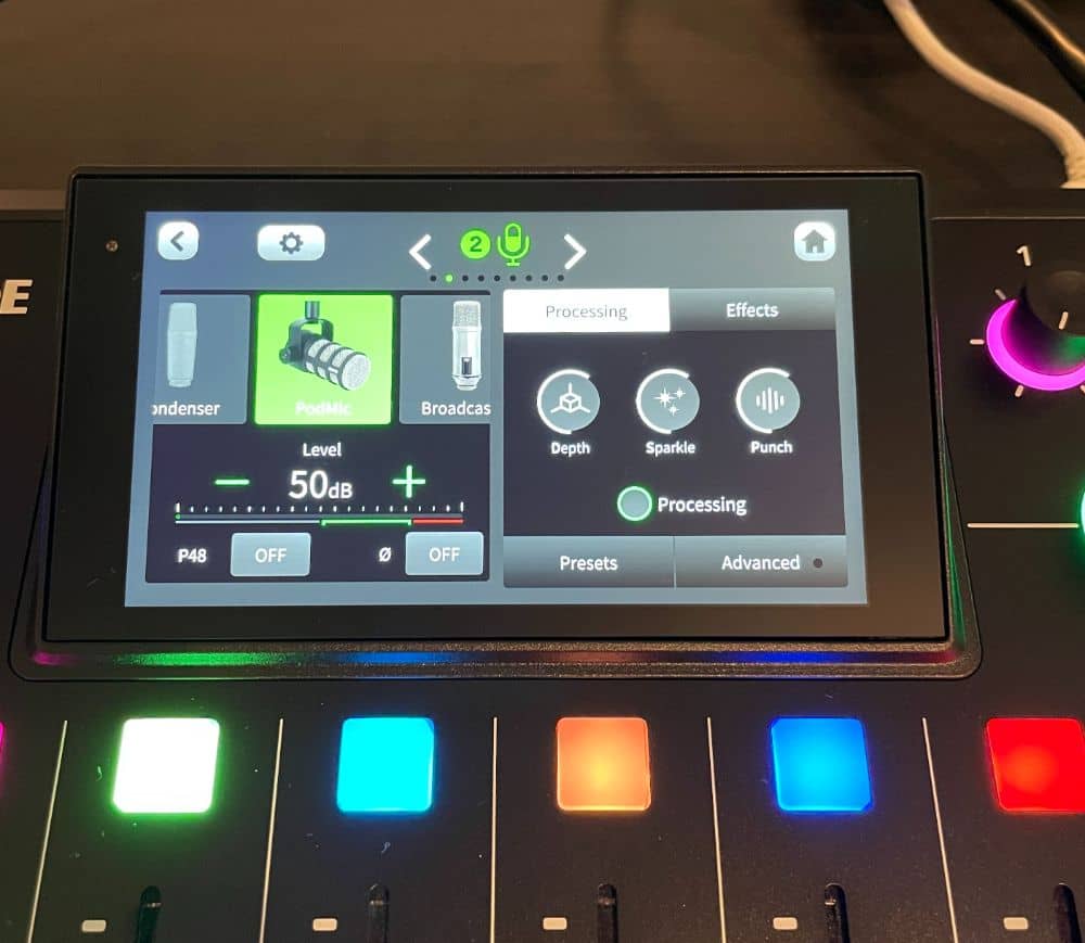 Rode Rodecaster Pro 2 Display8