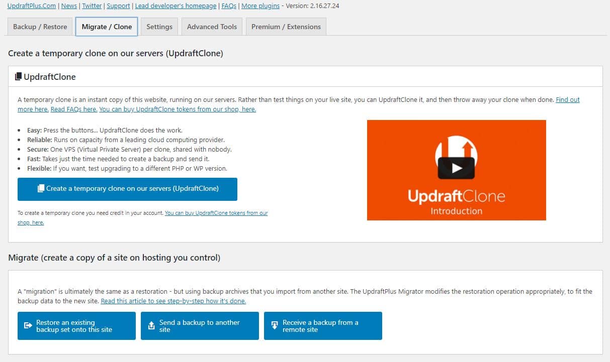 2020 08 31 09 06 36 UpdraftPlus ‹ Latest in Tech — WordPress
