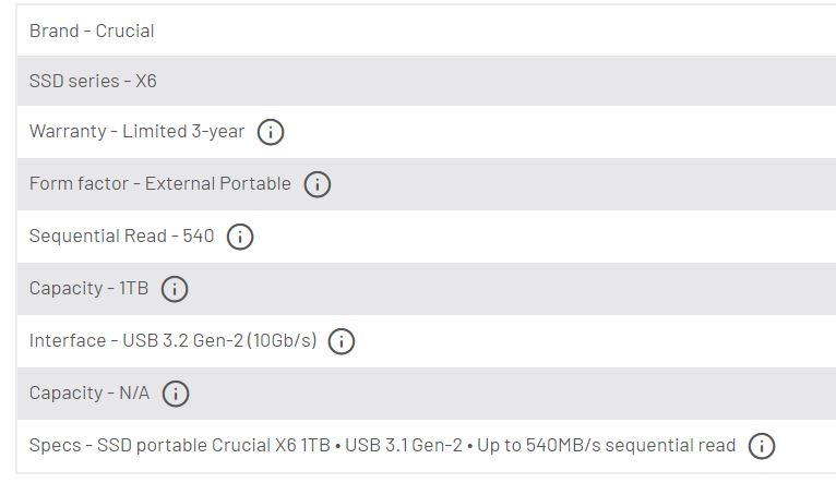 2021 06 23 09 55 31 Crucial X6 1TB Portable SSD CT1000X6SSD9 Crucial.com Crucial X6 Portable SSD Review