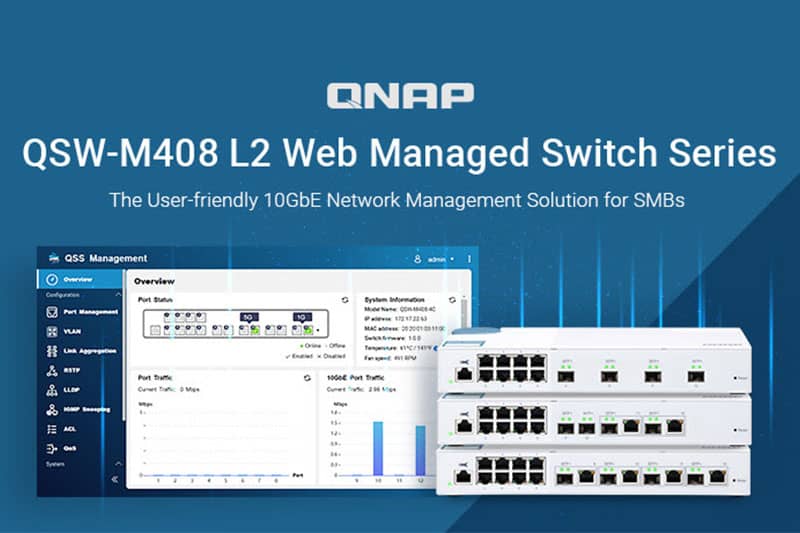 QNAP Introduces QSW-M408 10GbE Switch Series