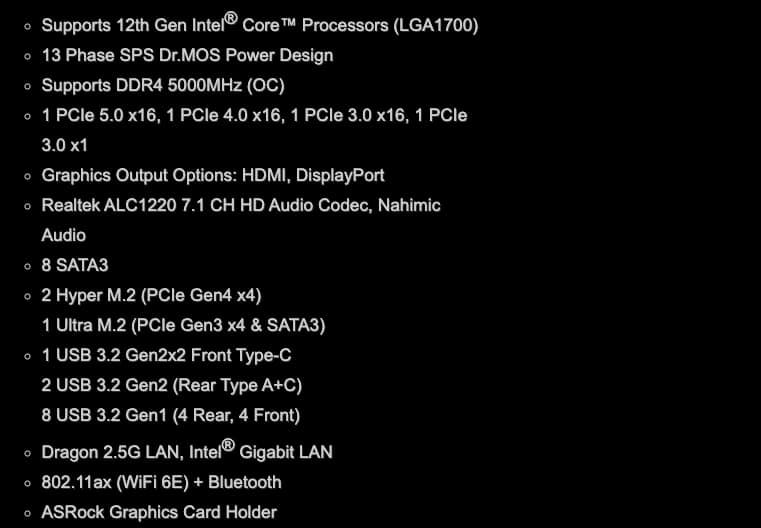 Screen Shot 2021 12 21 at 7.40.41 am ASRock Z690 Extreme WiFi 6E Motherboard Review