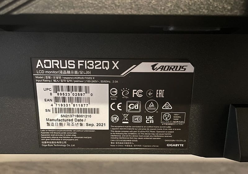 AORUS FI32Q X Review9 Gigabyte AORUS FI32Q X Monitor Review