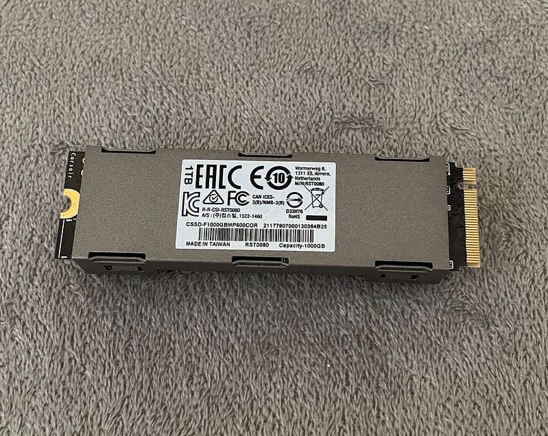 corsair ssd review7 Corsair MP600 CORE 1TB NVMe SSD Review