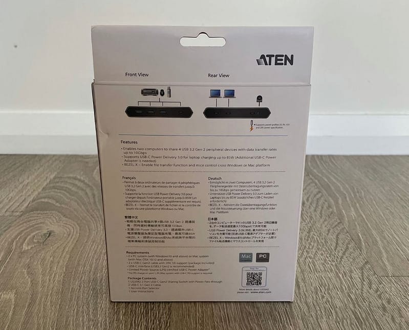 aten 2 port usb switch review photos 2 ATEN US3342 2-Port USB-C Sharing Switch Review