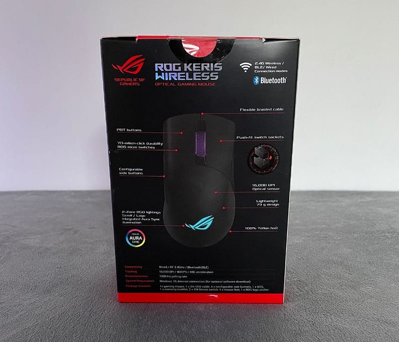 asus keris wireless review 02 ASUS ROG Keris Wireless Gaming Mouse Review