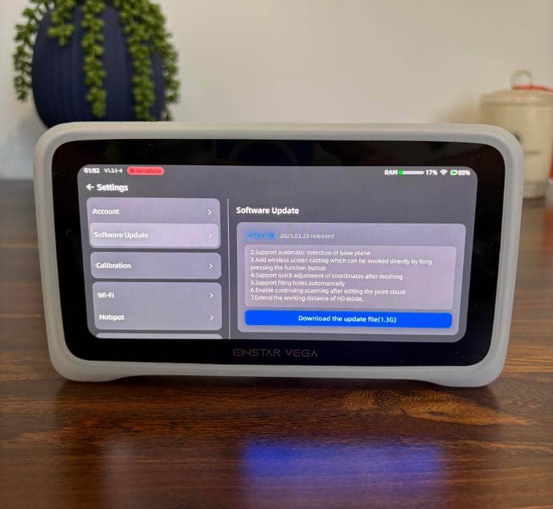 einstar vega review23 EINSTAR VEGA Review: A Versatile and Portable 3D Scanning Powerhouse